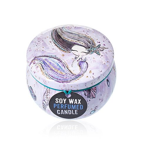 Raspberry Soy Wax Tin Candle Sea Life