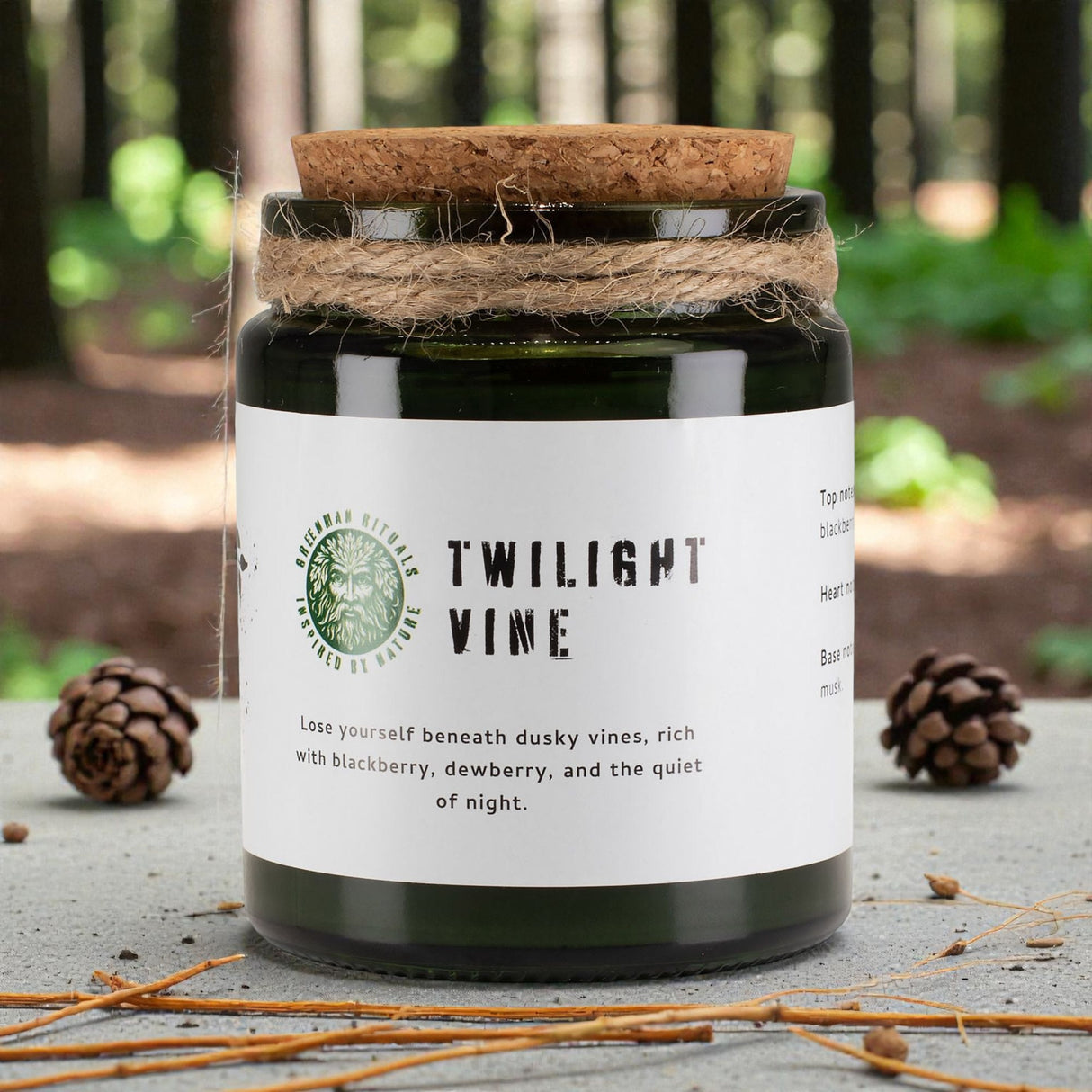 Lumânare din soia Greenman Woodwick – Twilight Vine