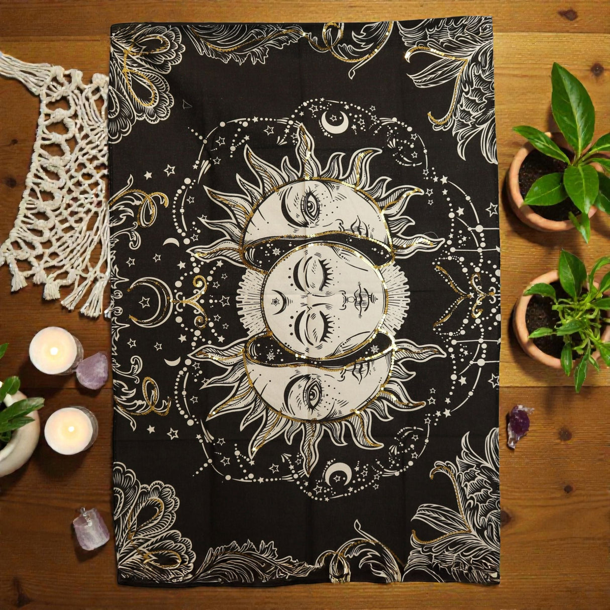 Cotton Wall Art (70x110cm) – Sun Goddess, Tapestries
