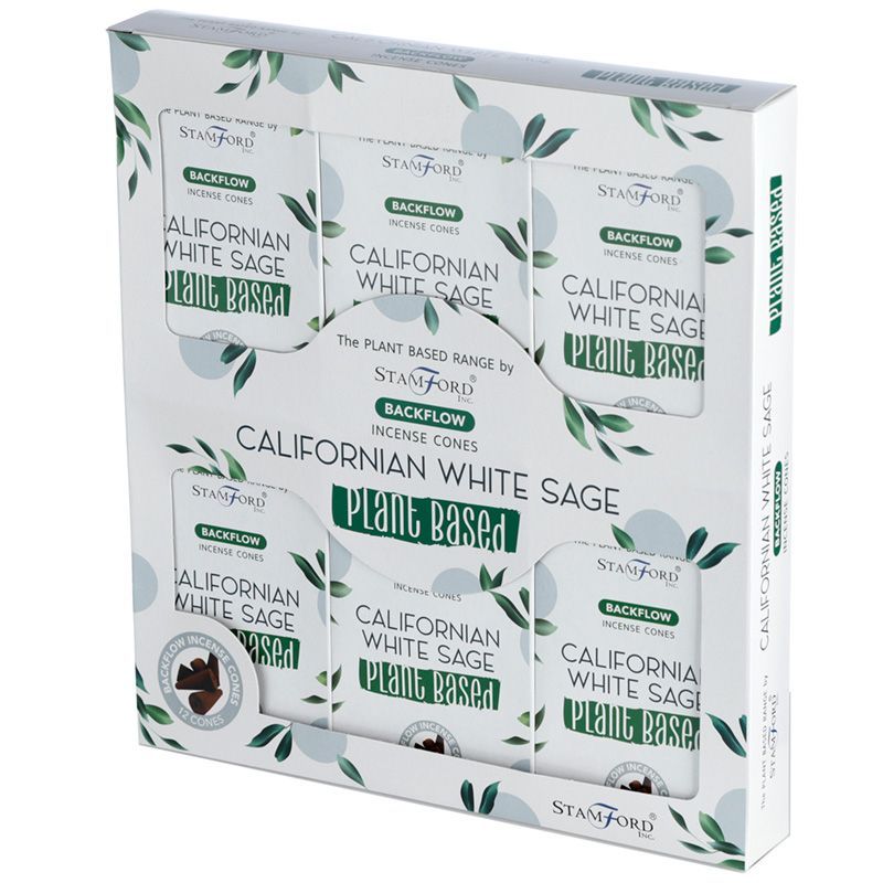 Rückfluss-Räucherkegel Kalifornischer Weißer Salbei 12er Packung