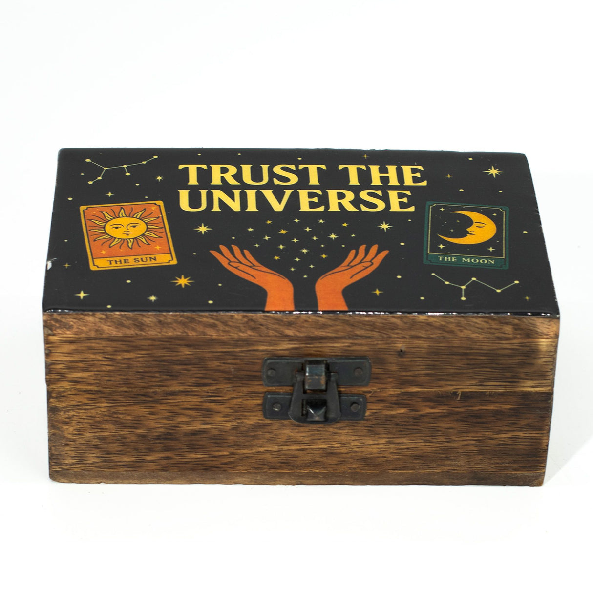 Medium Enamelled Box – Trust the Universe
