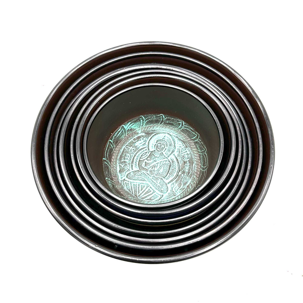 Комплект пеещи купи 7 чакри 14-22 cm
