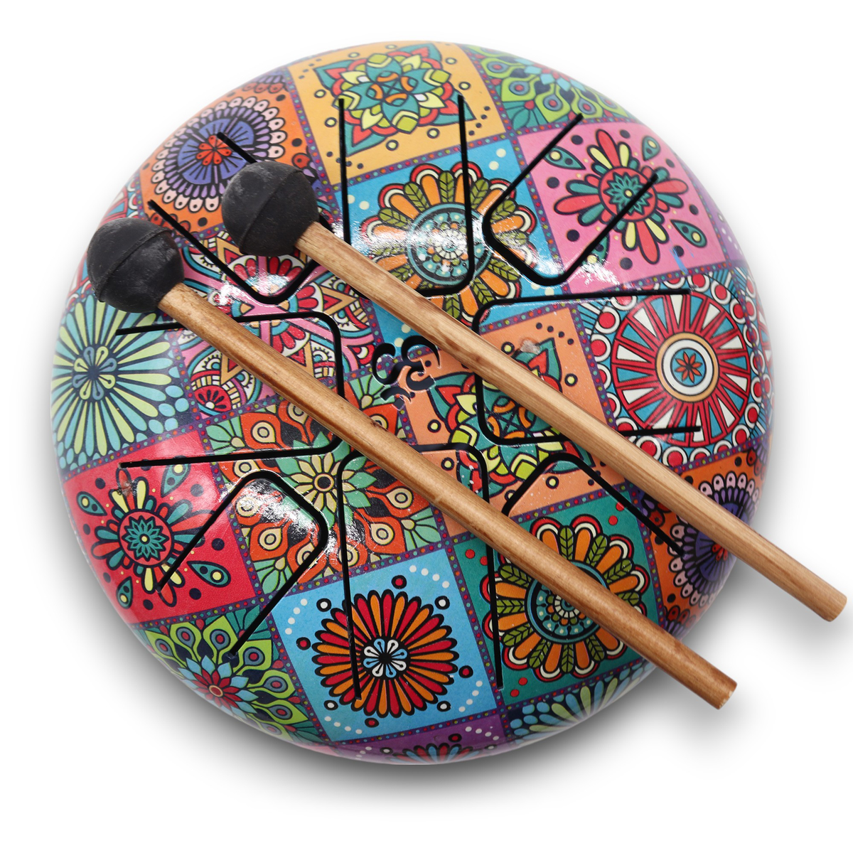 Happy Drum Multi Coloured - 17 × 13 cm