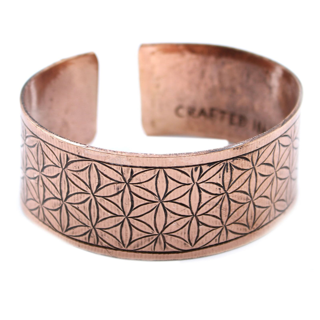 Copper Bracelet, Tibetan Flower of Life