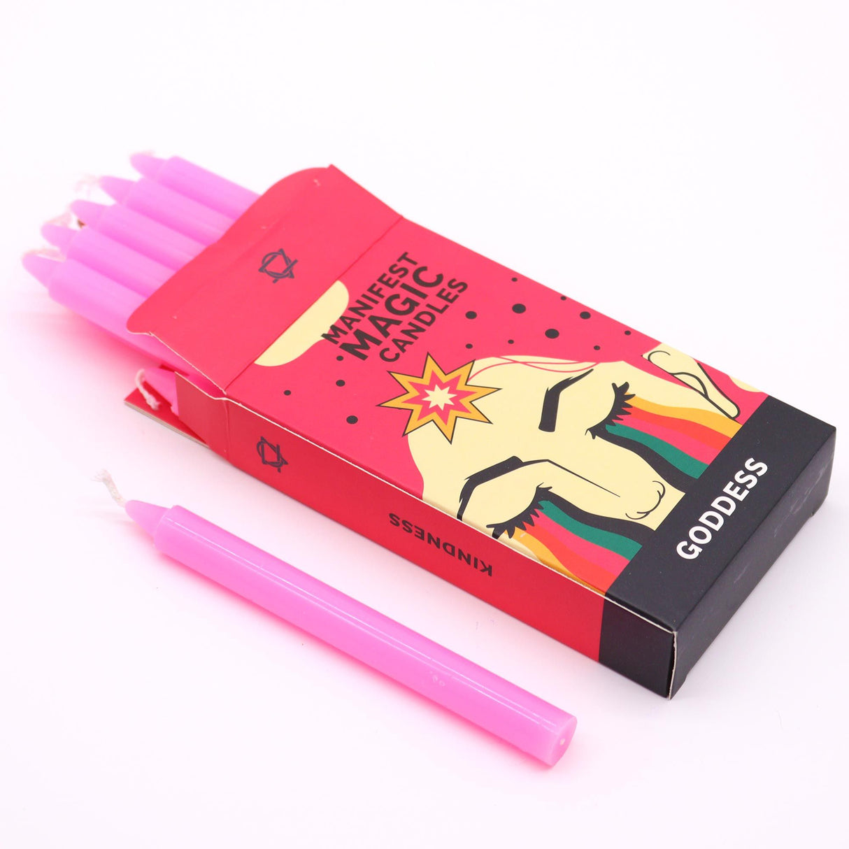 Pink Candles, Pack of 12 Manifest Magic