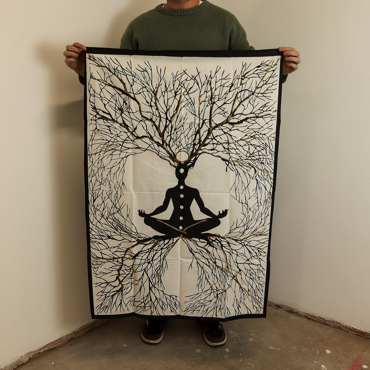Cotton Wall Art (70x110cm) – Chakra Earth Connection