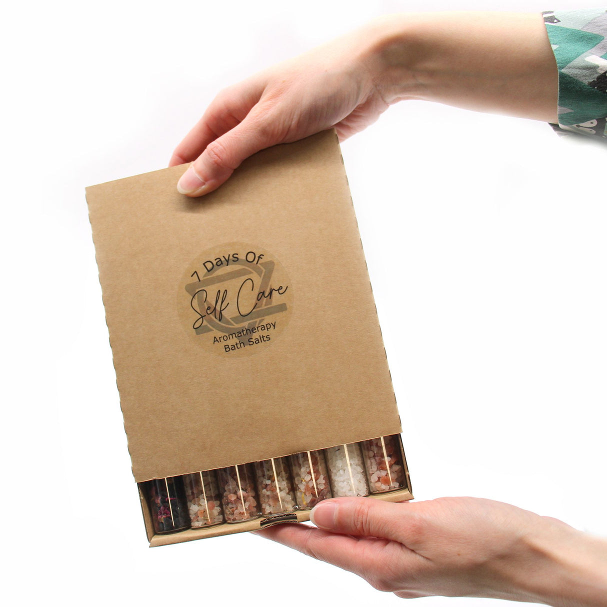 Darčeková sada kúpeľových solí, 7 fľaštičiek