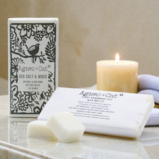 Agnes + Cat Box of 8 Wax Melts – Seasalt + Moss