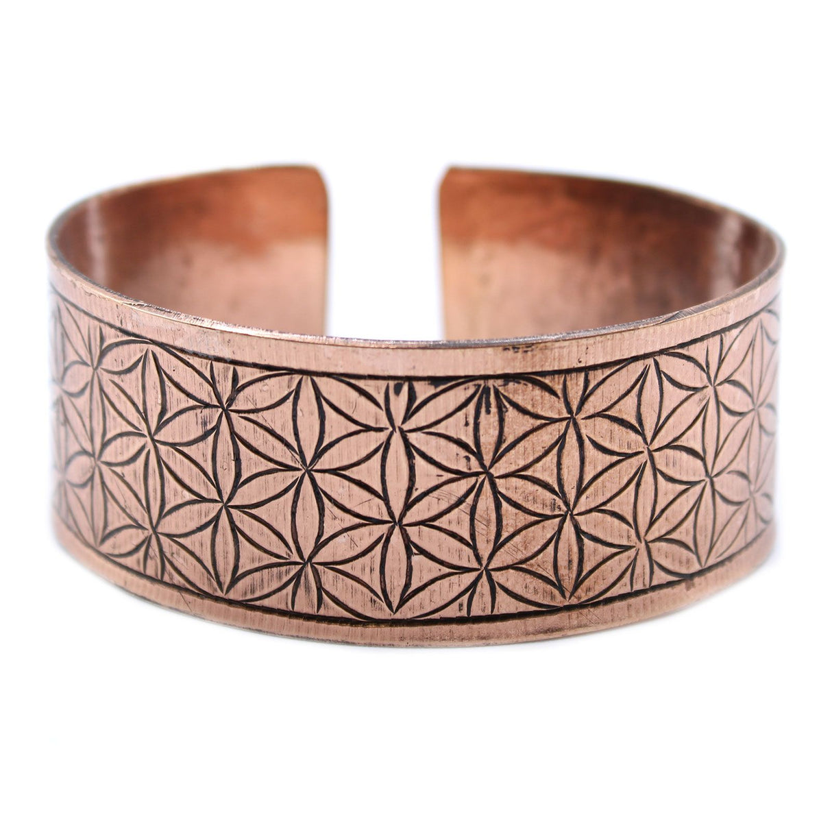 Copper Bracelet, Tibetan Flower of Life