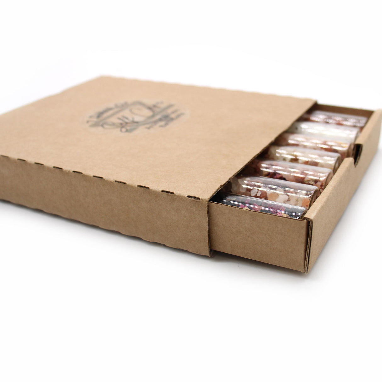 Darčeková sada kúpeľových solí, 7 fľaštičiek