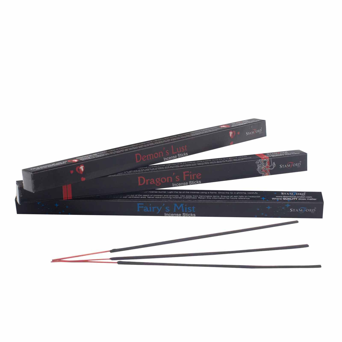 Black Incense Sticks Gift Set Stamford