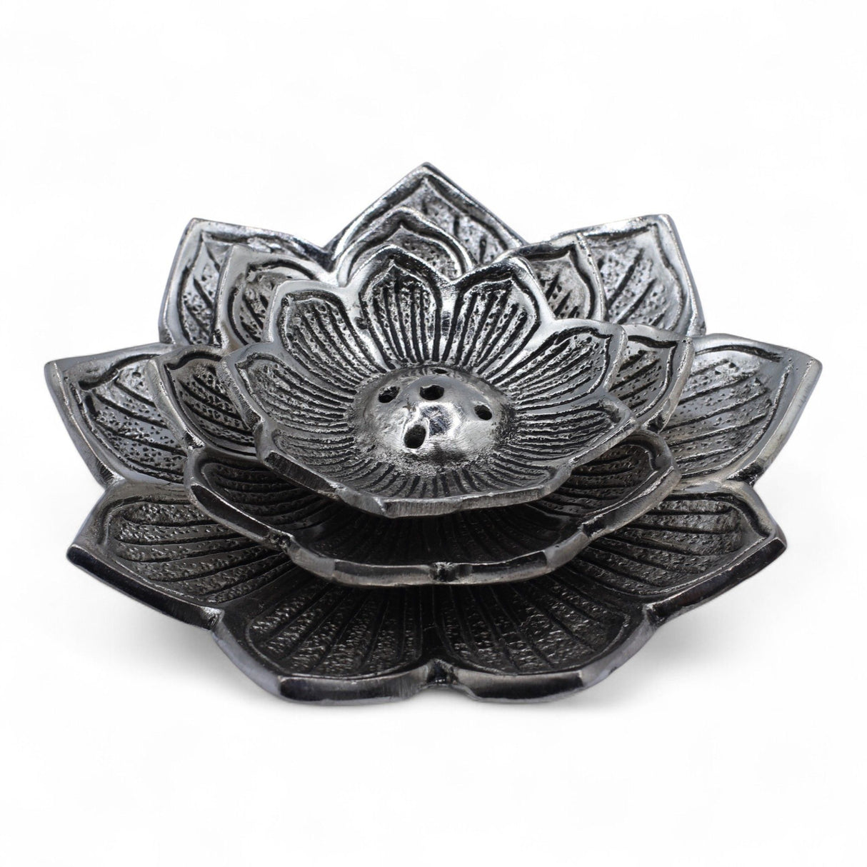 Lotus Flower Multi‑Stick Incense Holder Ash Catcher