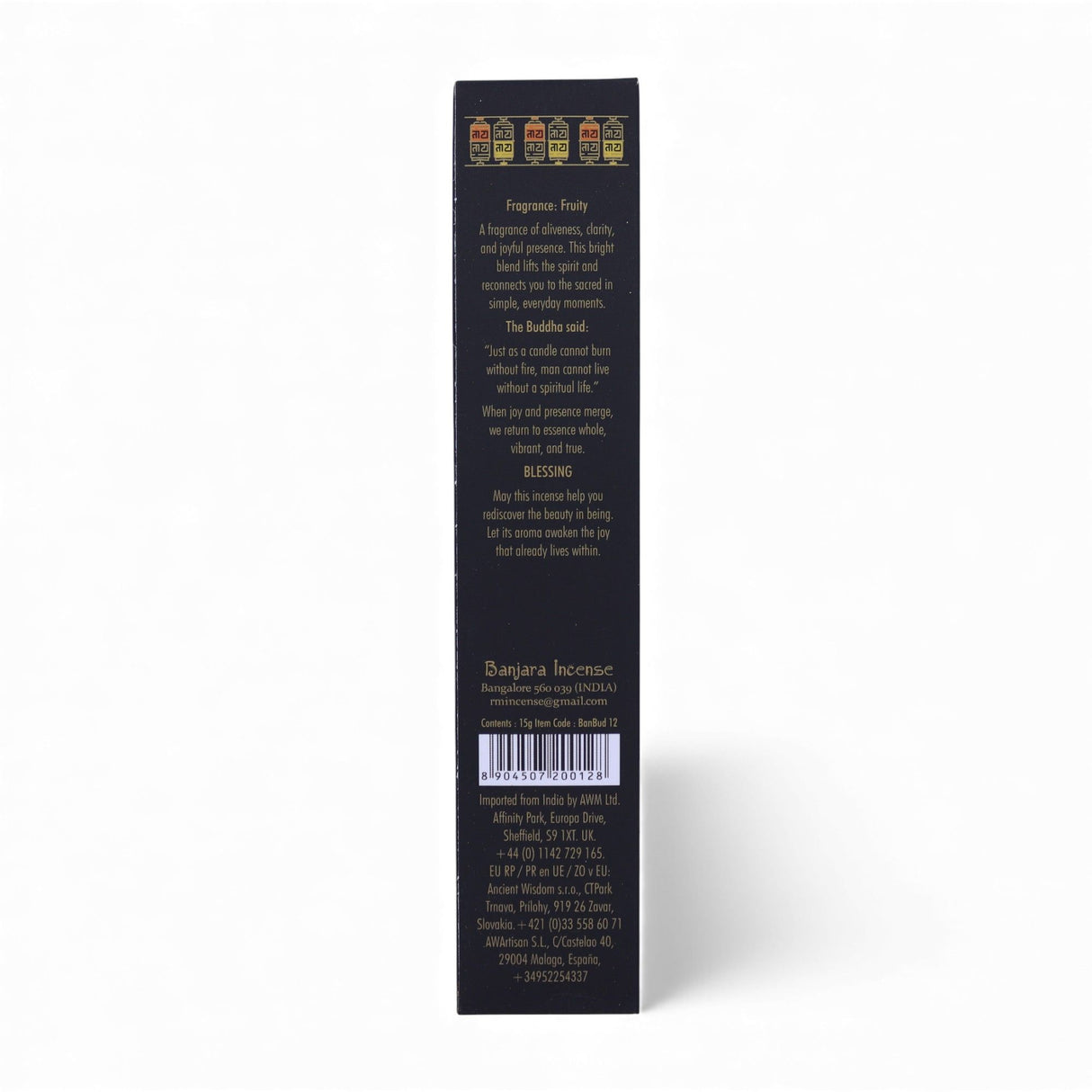 Banjara Buddha Essence bylinné meditační vonné tyčinky