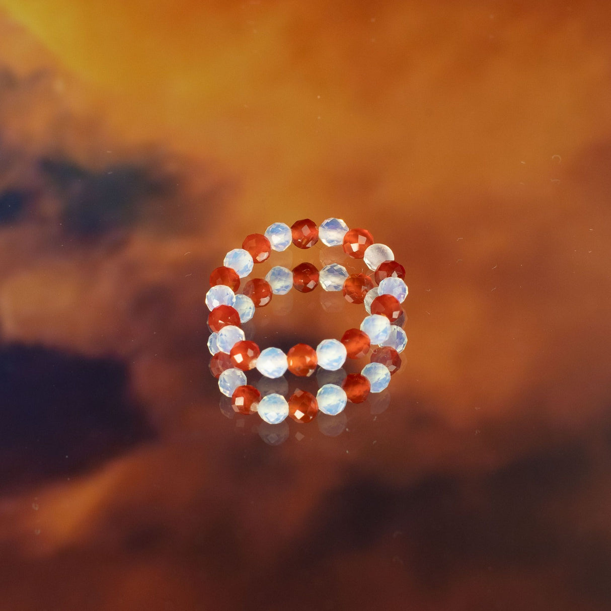 Nymph Spirit Gemstone Ring Set – Blood Moon