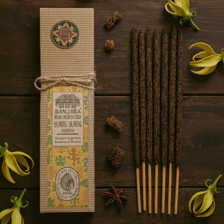 Incienso de resina de ylang ylang, enrollado a mano