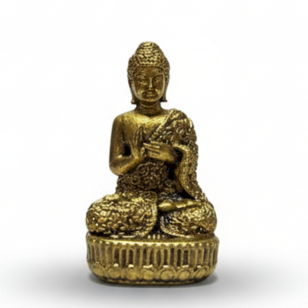 Brass Miniature Gods - Buddha (17gms) - 34mm