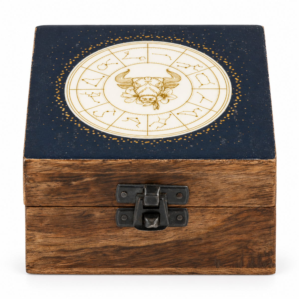 Small Enamelled Box - Taurus