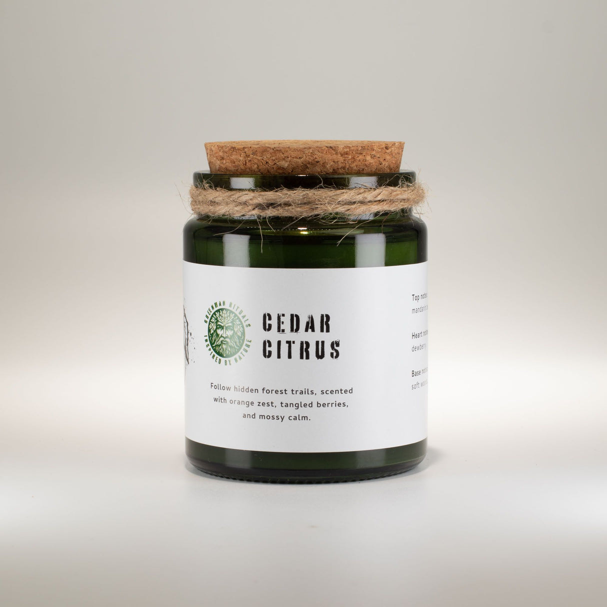Greenman Woodwick sójová sviečka – céder citrus