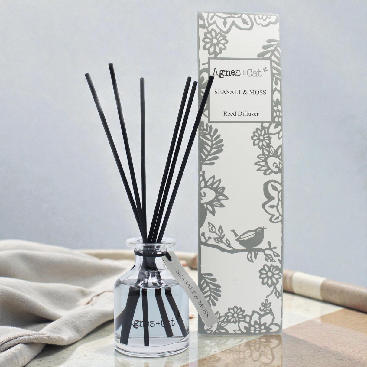 140ml difuzér s tyčinkami – Morská soľ a mach