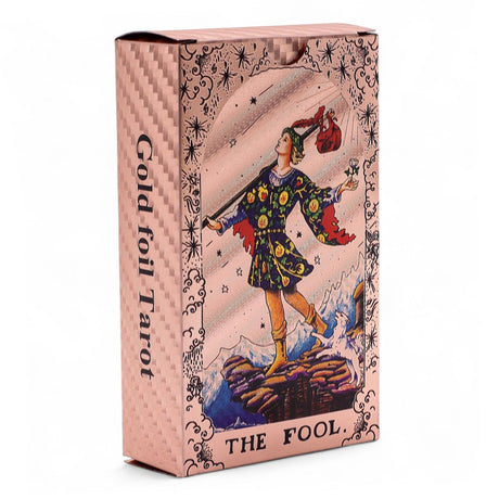 Rose Gold Moon Phase Tarot Deck with Guidebook