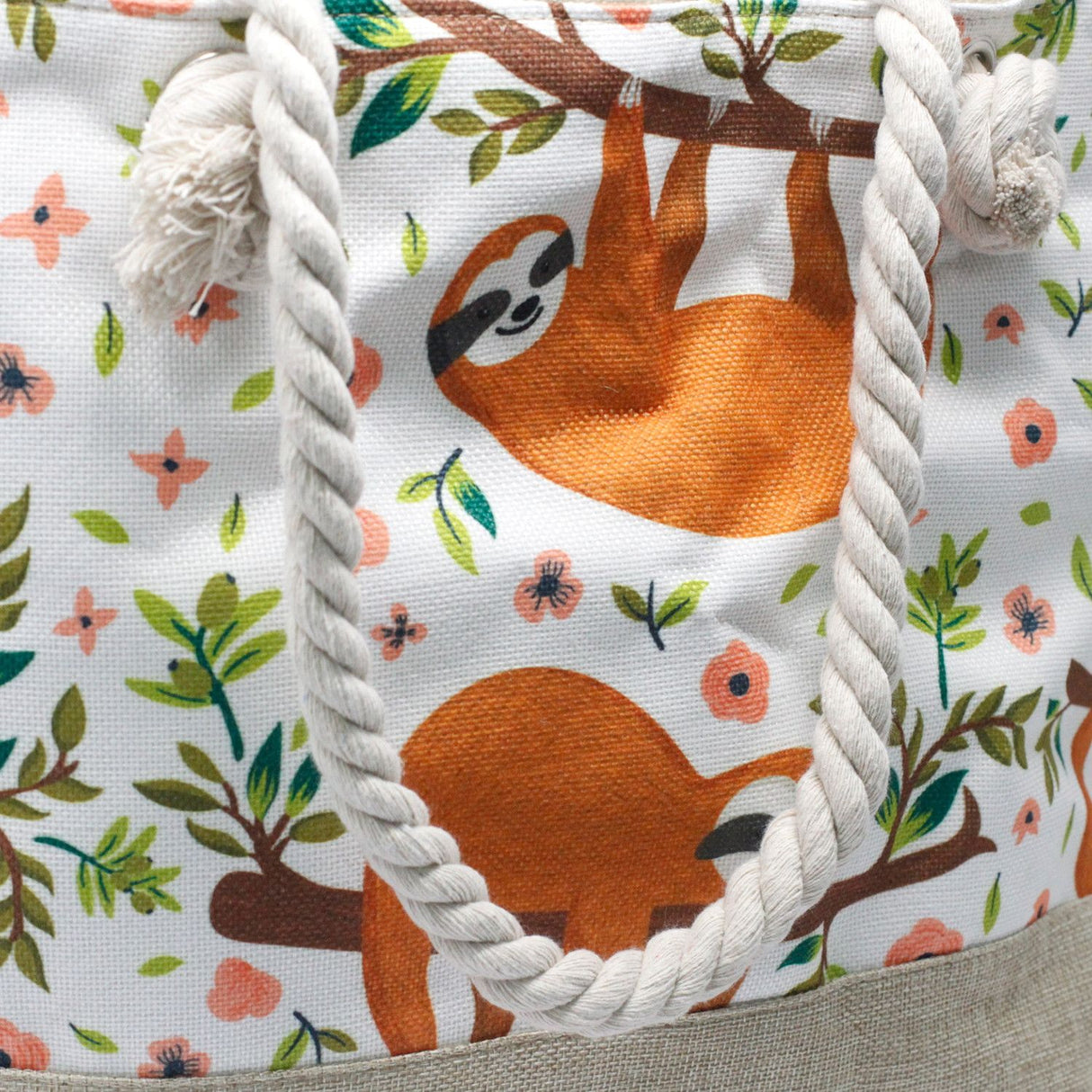 Sloth Gift Bag With Rope Handles