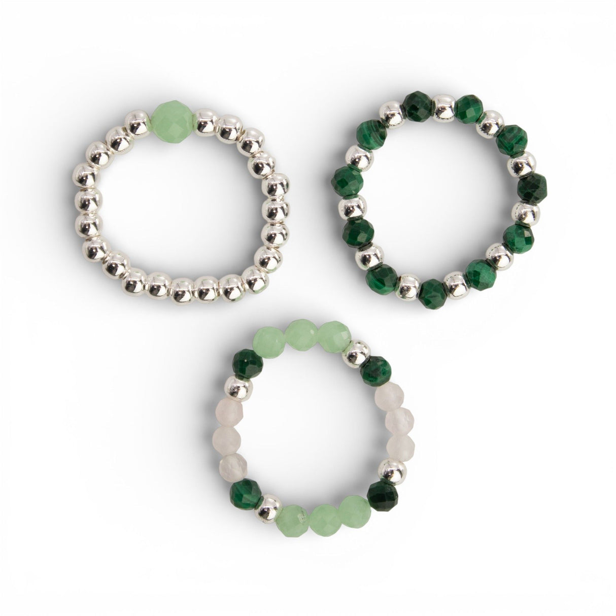 Nymph Spirit Gemstone Ring Set – Forest Spirit