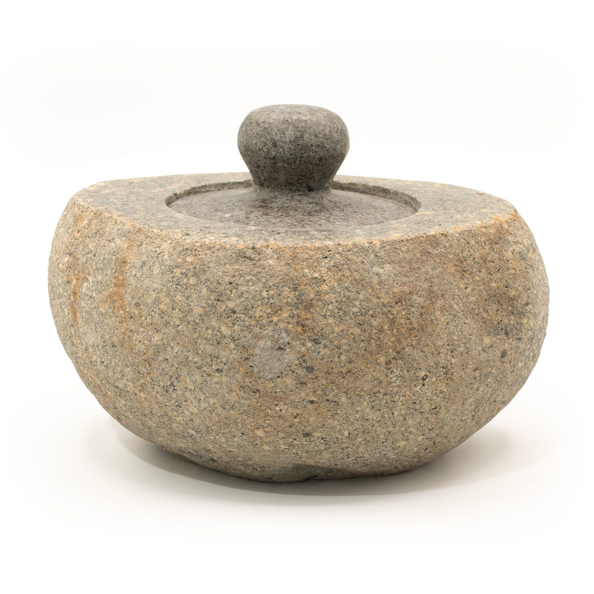 Natural Riverstone Grounding Pot – Large (approx. 15x12cm)