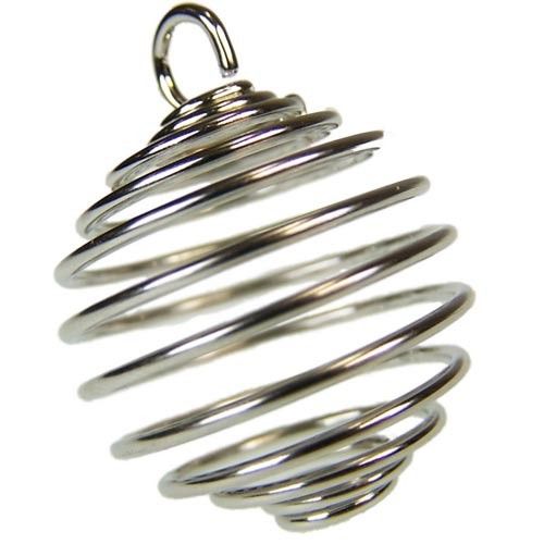 Spirál ketrec medálok kristályokhoz 20 mm
