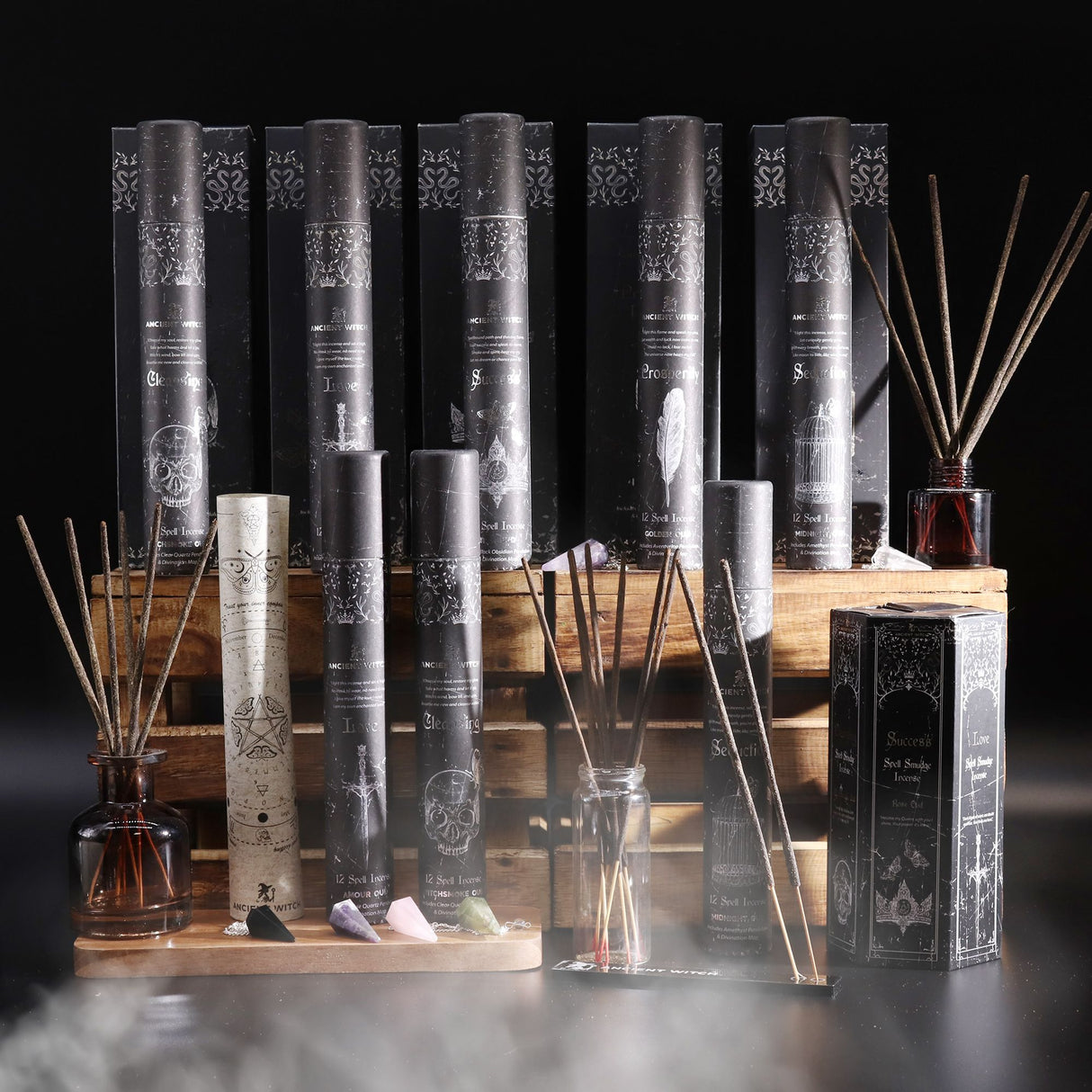 Ancient Witch Spell Incense – Seduction – Amethyst Pendulum
