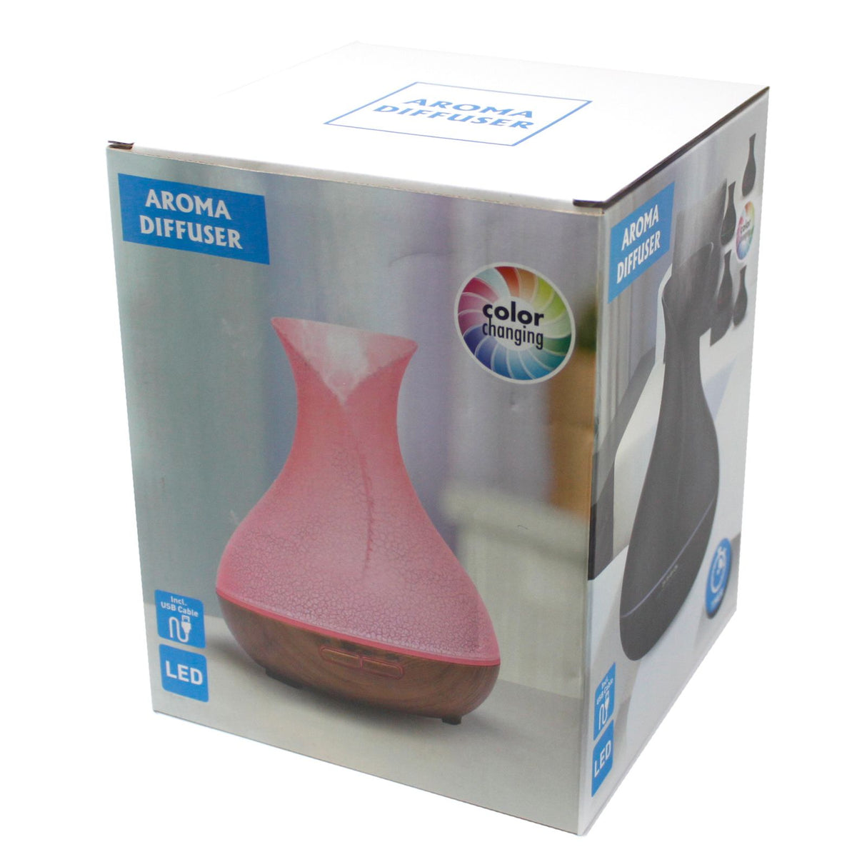 Ultradźwiękowy dyfuzor olejków eterycznych 400ml USB Timer LED