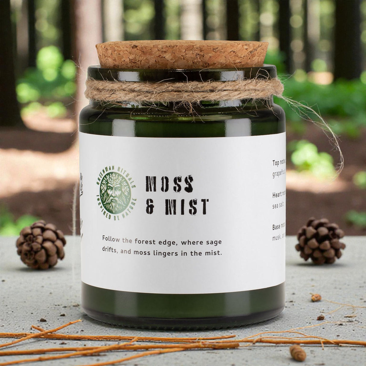 Greenman Woodwick sójová sviečka – Mach a hmla