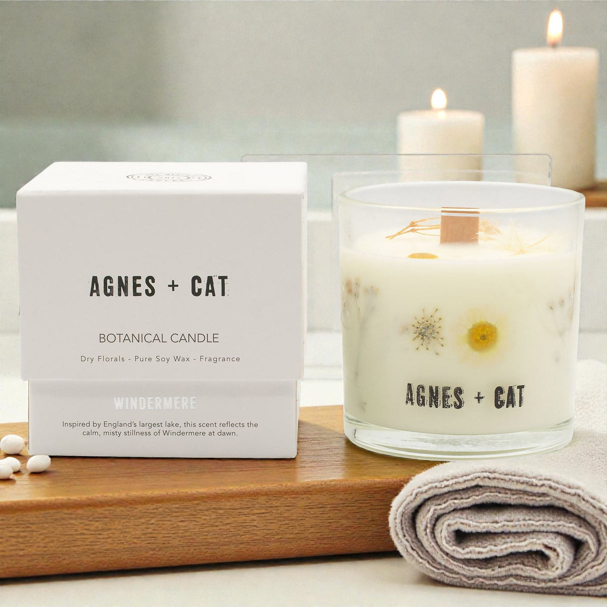 Agnes + Cat botanická sójová sviečka – Windermere