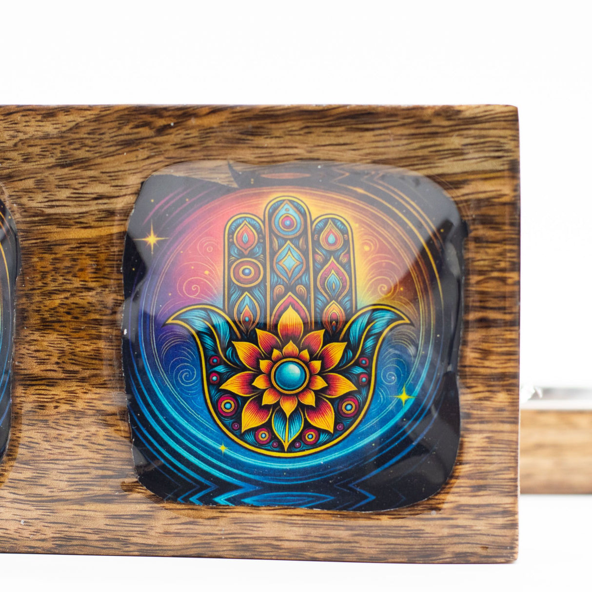 Stredná smaltovaná sada táckov Mango – Hamsa