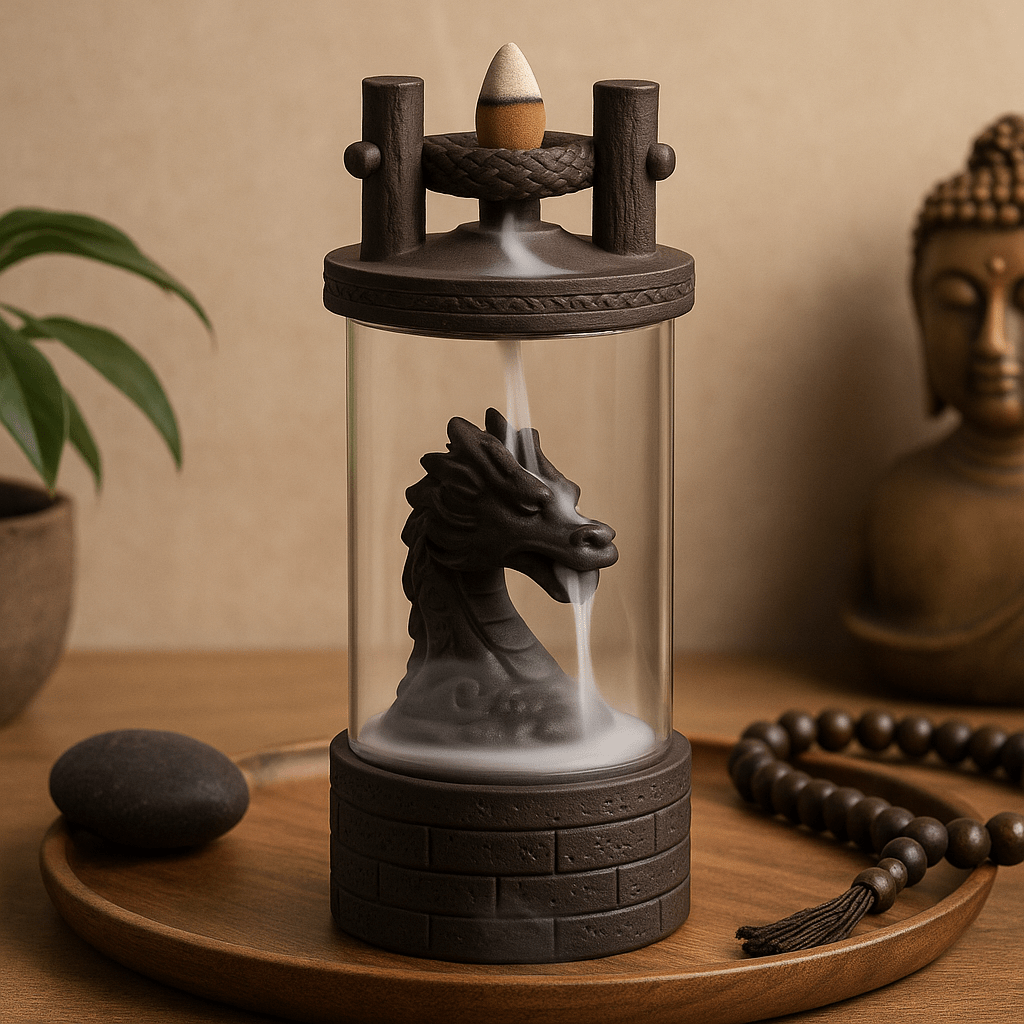 Backflow Incense Burner - Dragon Waterfall - SHAMTAM.COM