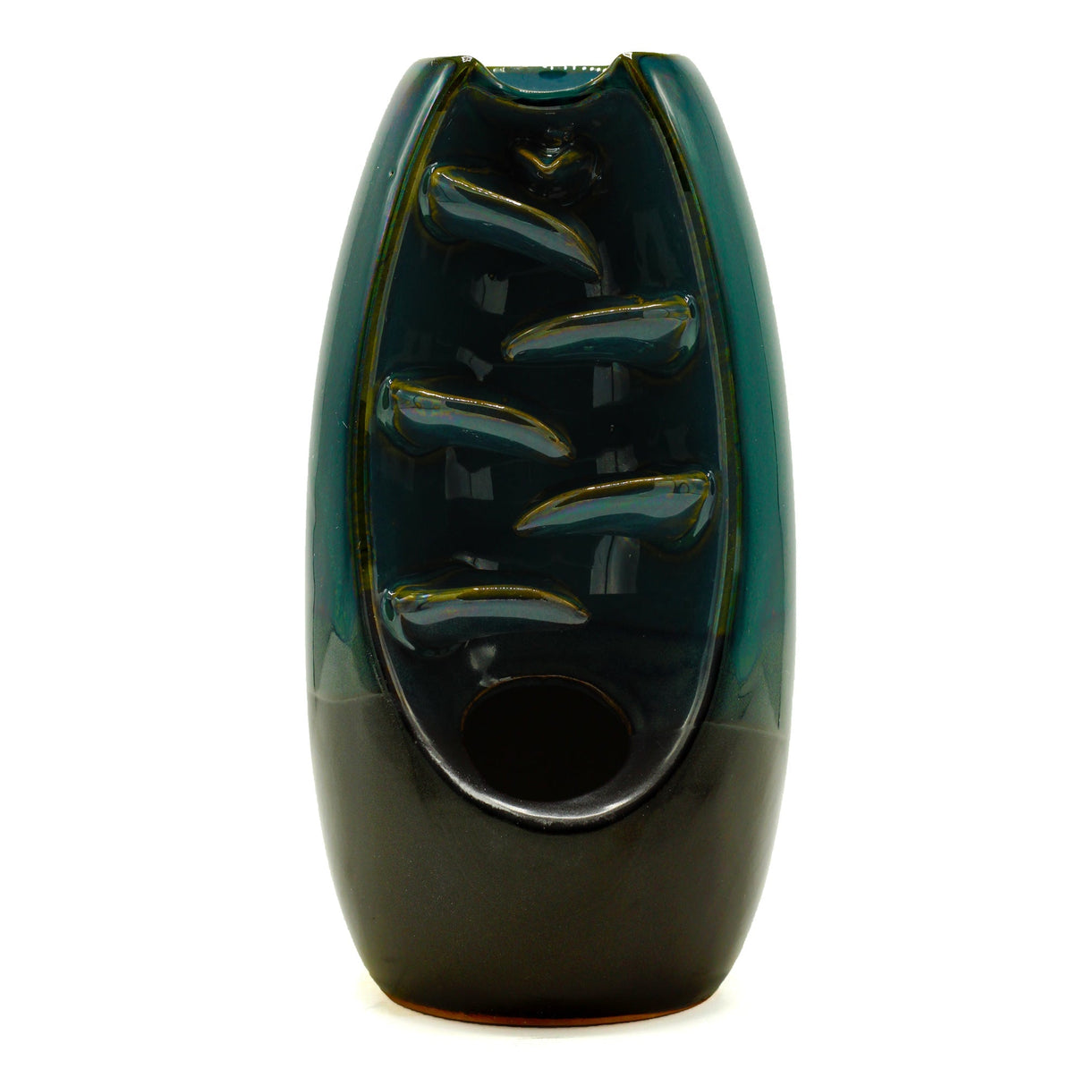Backflow Incense Burner - Serine Oval Cascade - SHAMTAM.COM