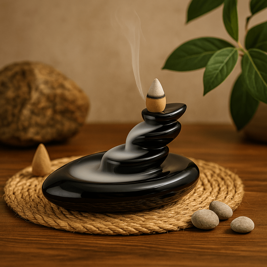 Backflow Incense Burner, Small Pebbles - SHAMTAM.COM
