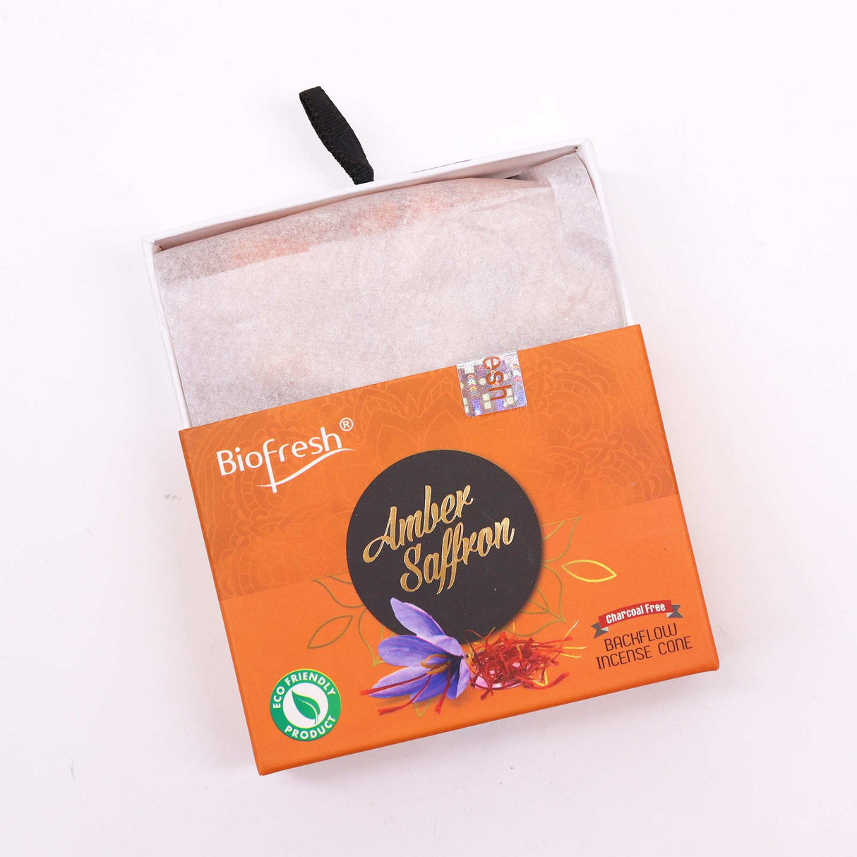 Amber Safron Backflow Incense Cones - Biofresh - SHAMTAM.COM