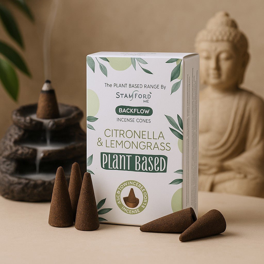 Backflow Incense Cones Citronella Lemongrass, 12 Cones - SHAMTAM.COM