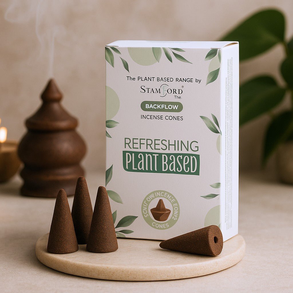 Backflow Incense Cones Plant Based Refreshing 12 Cones - SHAMTAM.COM