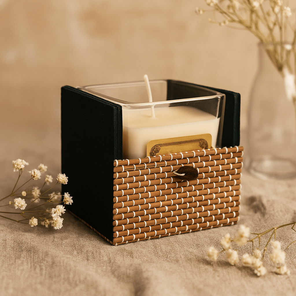 Bamboo Single Candle Gift Box - SHAMTAM.COM