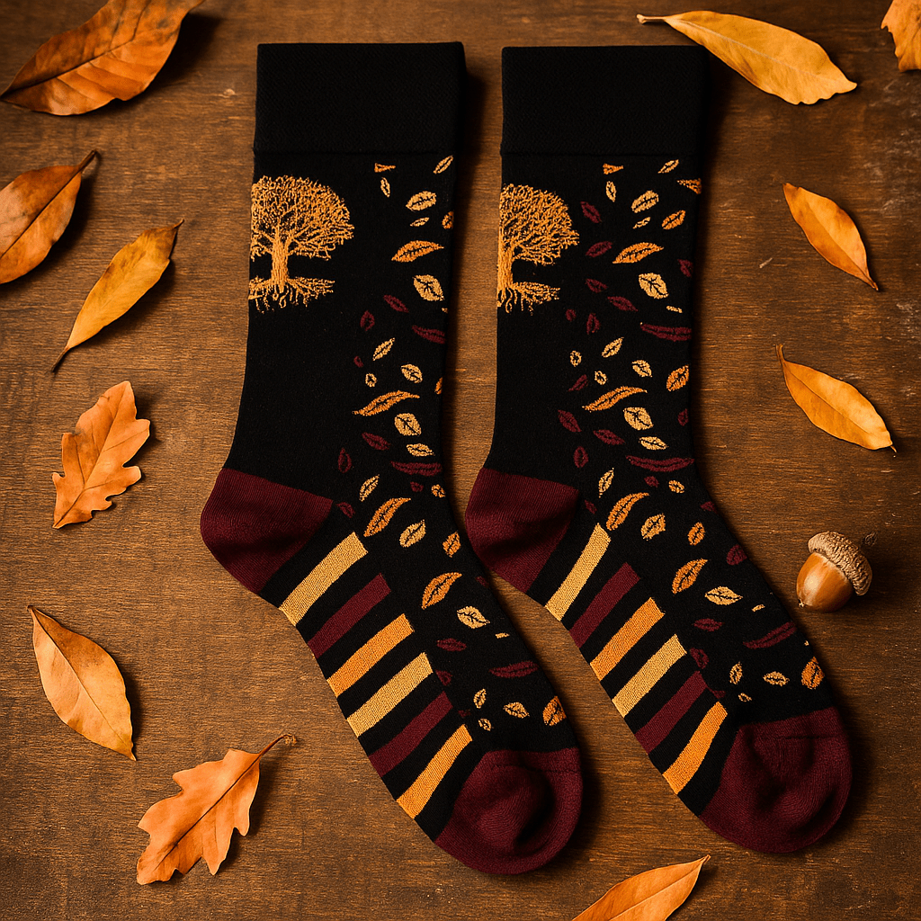 Bamboo Socks Medium Large Tree of Life - SHAMTAM.COM