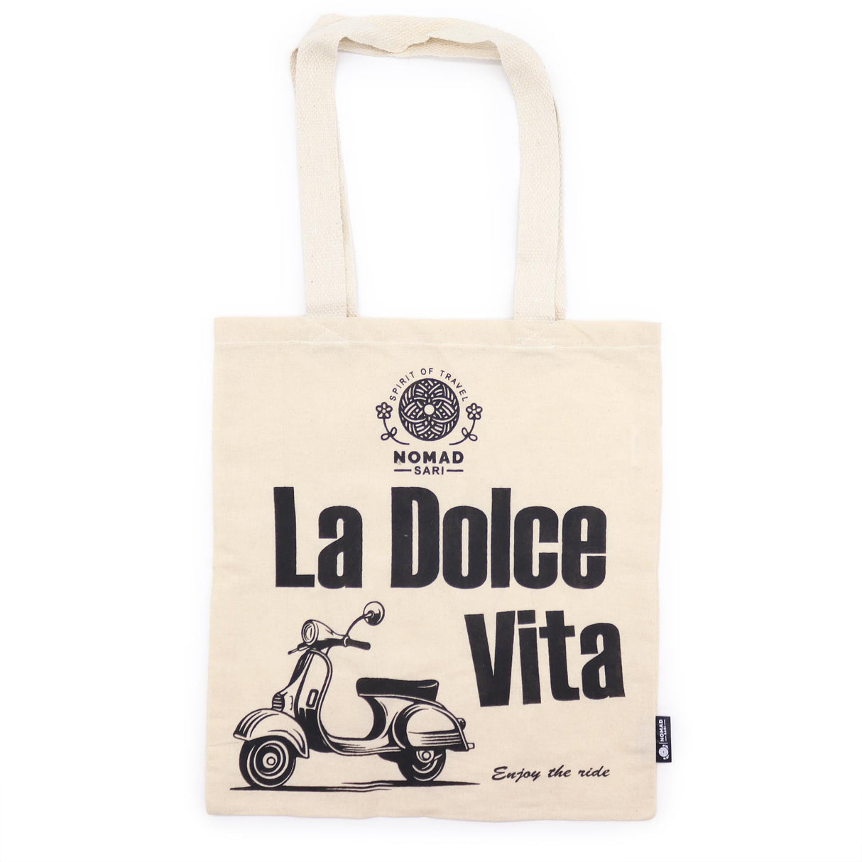 Iconic Basic Tote Bag - La Dolce Vita - Natural 4oz - SHAMTAM.COM