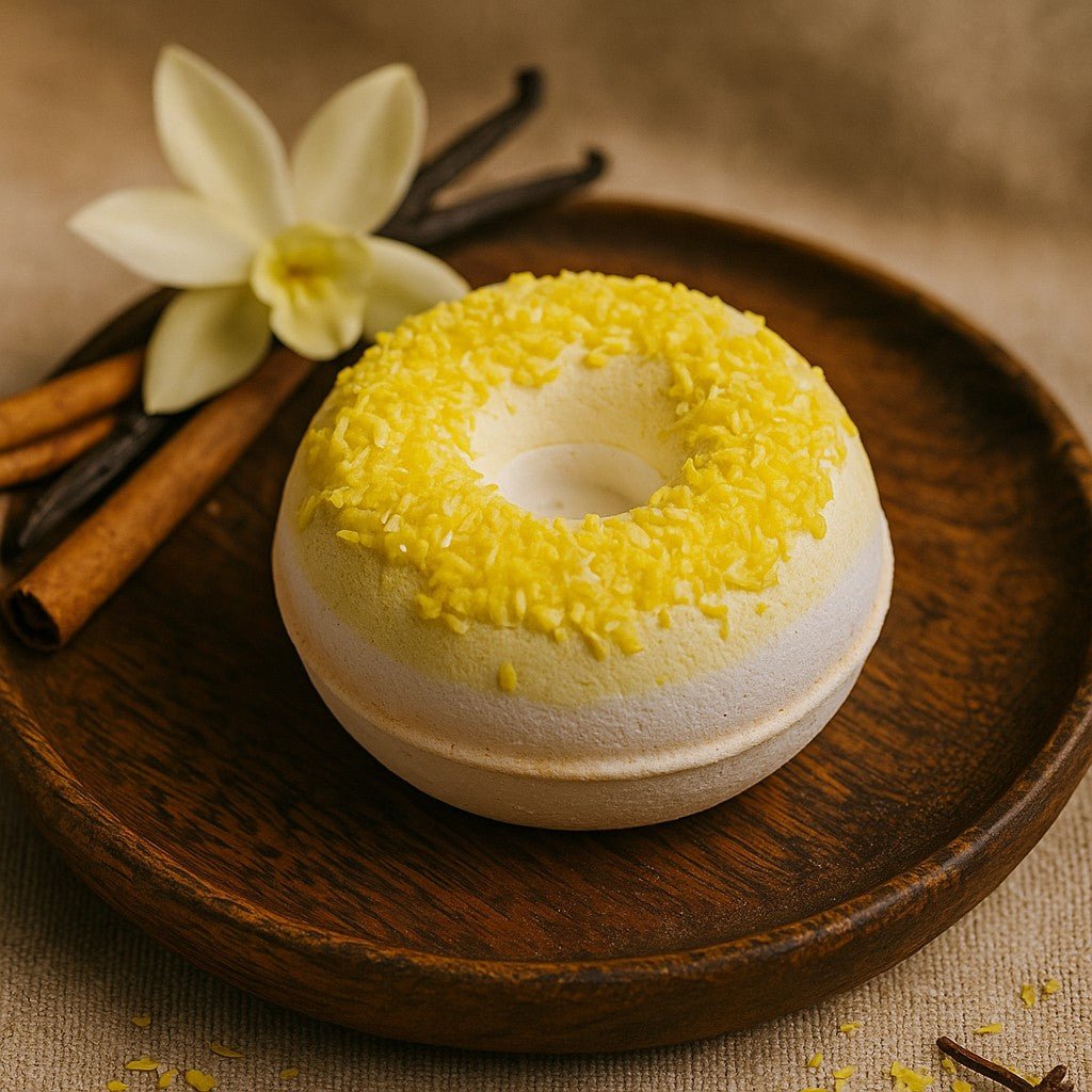 Bath Bomb Donut Cinnamon and Vanilla - SHAMTAM.COM