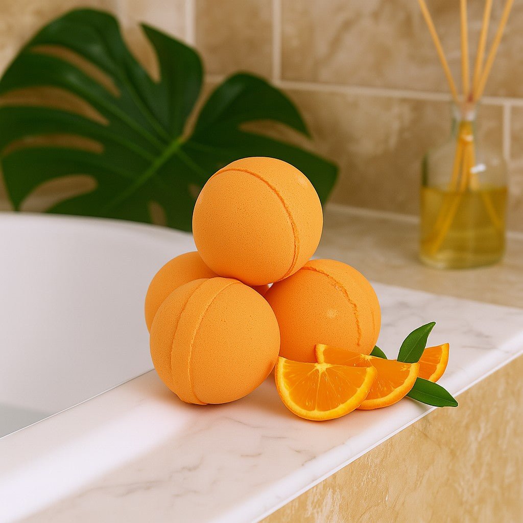 Bath Bomb - Lemongrass & Mandarin Essential Oil - SHAMTAM.COM