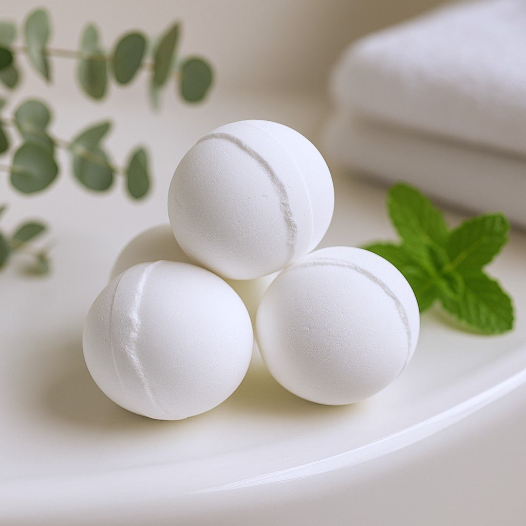 Bath Bomb, Peppermint Eucalyptus Essential Oil - SHAMTAM.COM