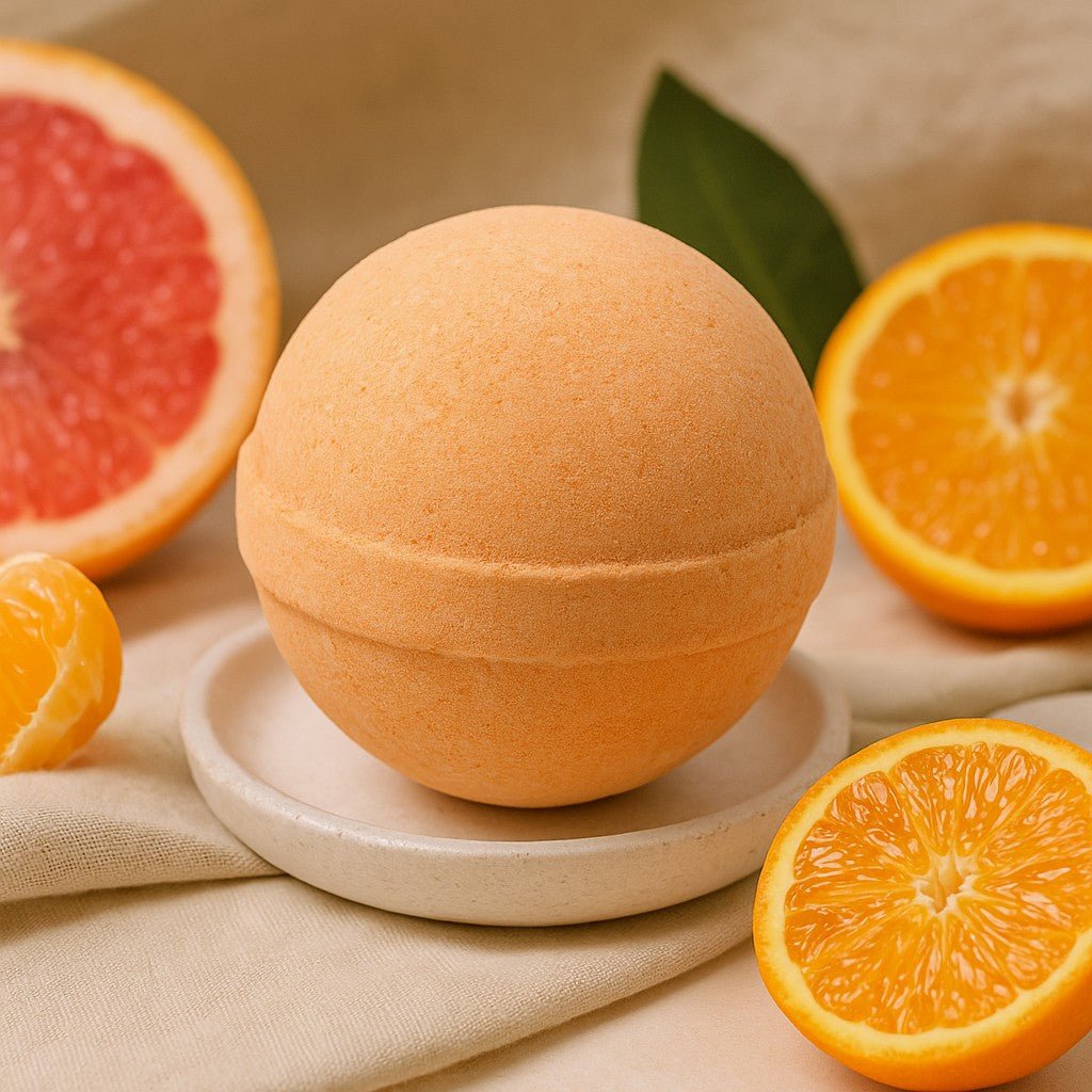 Bath Bomb Tangerine And Grapefruit Shea Butter - SHAMTAM.COM