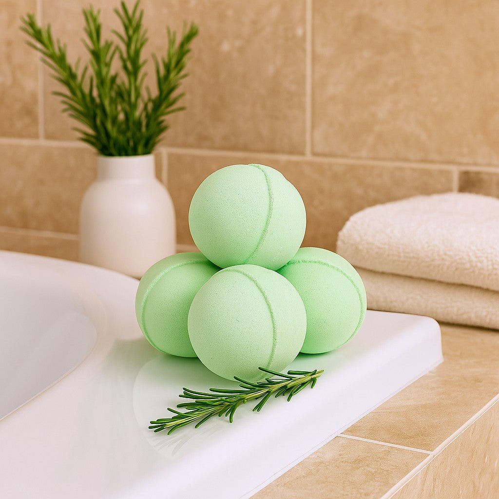 Bath Bomb With Essential Oils Rosemary and Thyme - SHAMTAM.COM