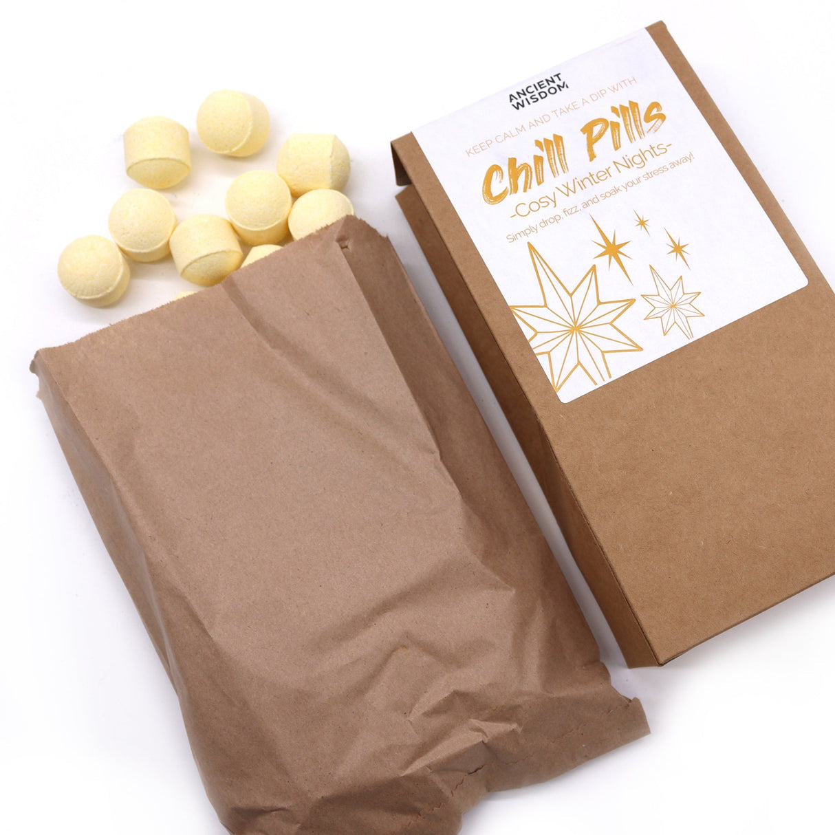Bath Bombs Chill Pills Gift Pack 350g - Cosy Winter Nights - SHAMTAM.COM