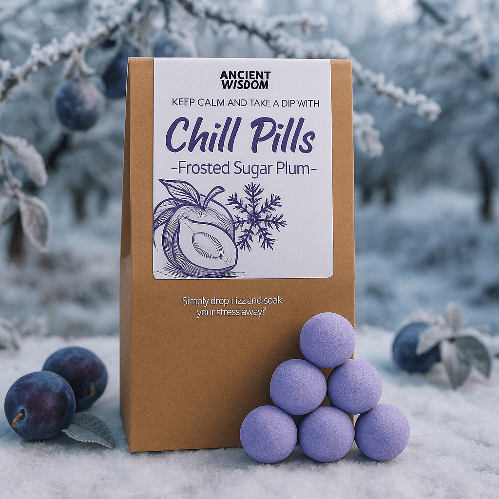 Bath Bombs Chill Pills Gift Pack 350g - Frosted Sugar Plum - SHAMTAM.COM