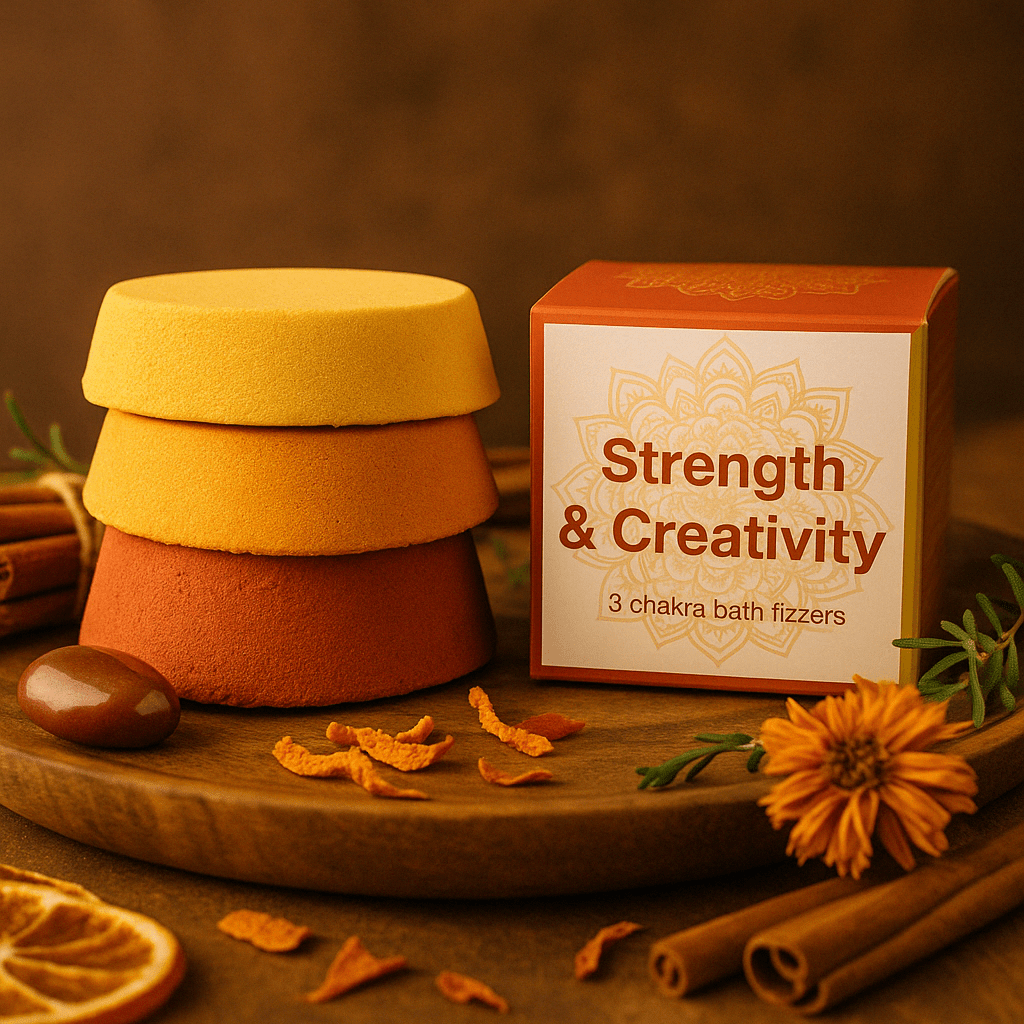 Bath Fizz Chakra - Strength & Creativity - SHAMTAM.COM